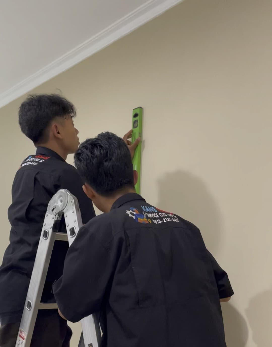 Plumbing service in progress